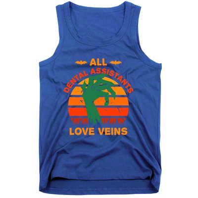 All Dental Assistants Love Veins Halloween Dental Hygienist Gift Tank Top