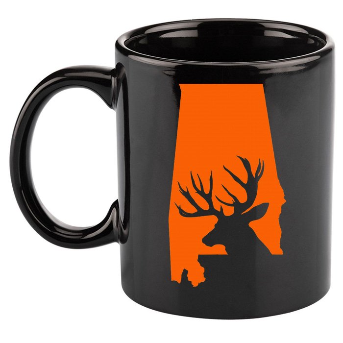Alabama Deer 11oz C Handle Ceramic Mug