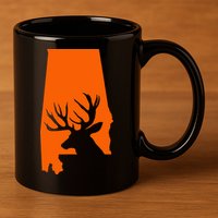 Alabama Deer 11oz C Handle Ceramic Mug