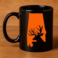 Alabama Deer 11oz C Handle Ceramic Mug
