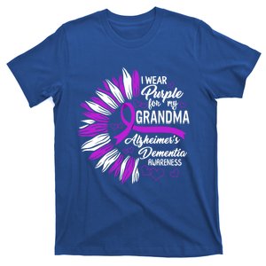 Alzheimer's Detia Awareness I Wear Purple For My Grandma Meaningful Gift T-Shirt