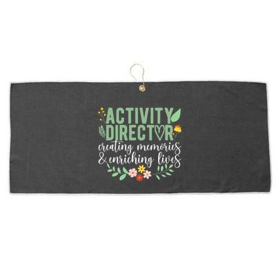 Activity Director Appreciation Activity Professional Week Large Microfiber Waffle Golf Towel