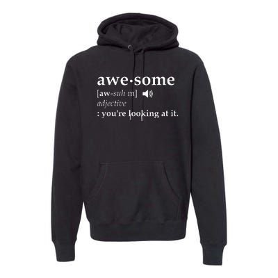 Awesome Definition Premium Hoodie