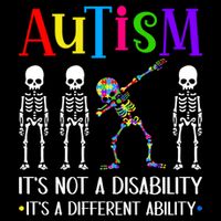 Autism Different Ability Autistic Dabbing Skeleton Great Gift Backpack
