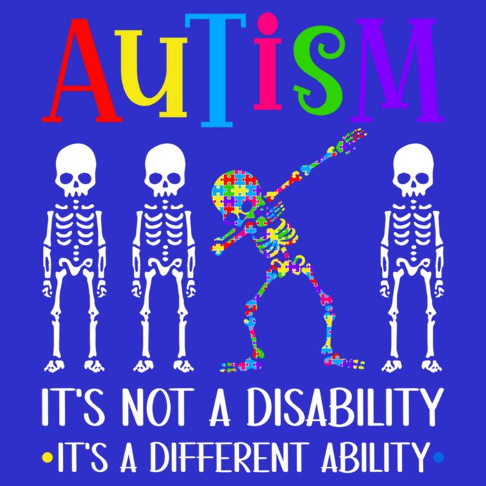 Autism Different Ability Autistic Dabbing Skeleton Great Gift Kids Hoodie