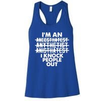 Anesthesia Doctor Anesthesiologist Knock People Out Gift Great Gift Women's Racerback Tank