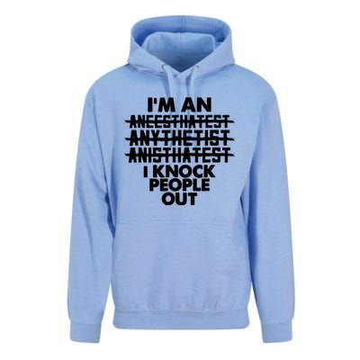 Anesthesia Doctor Anesthesiologist Knock People Out Gift Great Gift Unisex Surf Hoodie