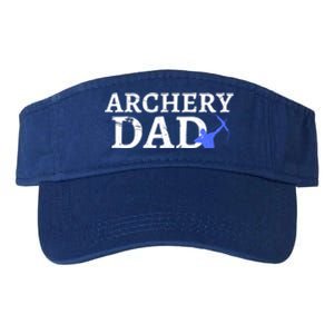 Archery Dad Archer Bow Arrow Father's Day Sports Lover Cute Gift Valucap Bio-Washed Visor