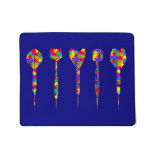 Autism Darts Acceptance Awareness Tee For Darts Lovers Funny Gift Mousepad