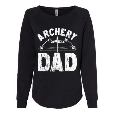 Archery Dad Archer Fathers Day Vintage Funny Gift Bow And Arrow Gift Womens California Wash Sweatshirt