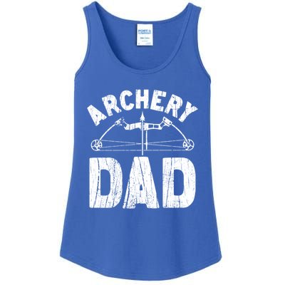 Archery Dad Archer Fathers Day Vintage Funny Gift Bow And Arrow Gift Ladies Essential Tank