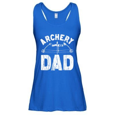 Archery Dad Archer Fathers Day Vintage Funny Gift Bow And Arrow Gift Ladies Essential Flowy Tank