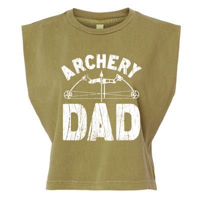 Archery Dad Archer Fathers Day Vintage Funny Gift Bow And Arrow Gift Garment-Dyed Women's Muscle Tee