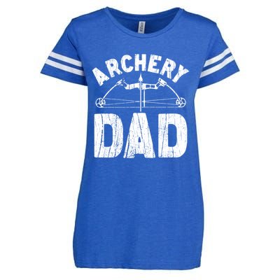 Archery Dad Archer Fathers Day Vintage Funny Gift Bow And Arrow Gift Enza Ladies Jersey Football T-Shirt