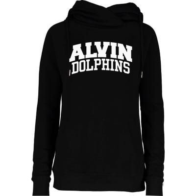 Alvin Dolphins Womens Funnel Neck Pullover Hood