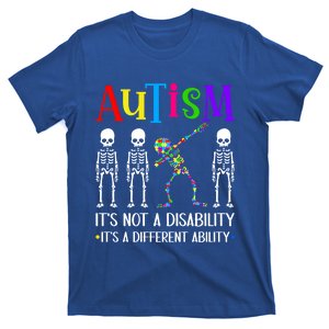 Autism Different Ability Autistic Dabbing Skeleton Meaningful Gift T-Shirt