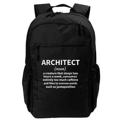 Architect Definition Architecture Student Architect Gift Daily Commute Backpack