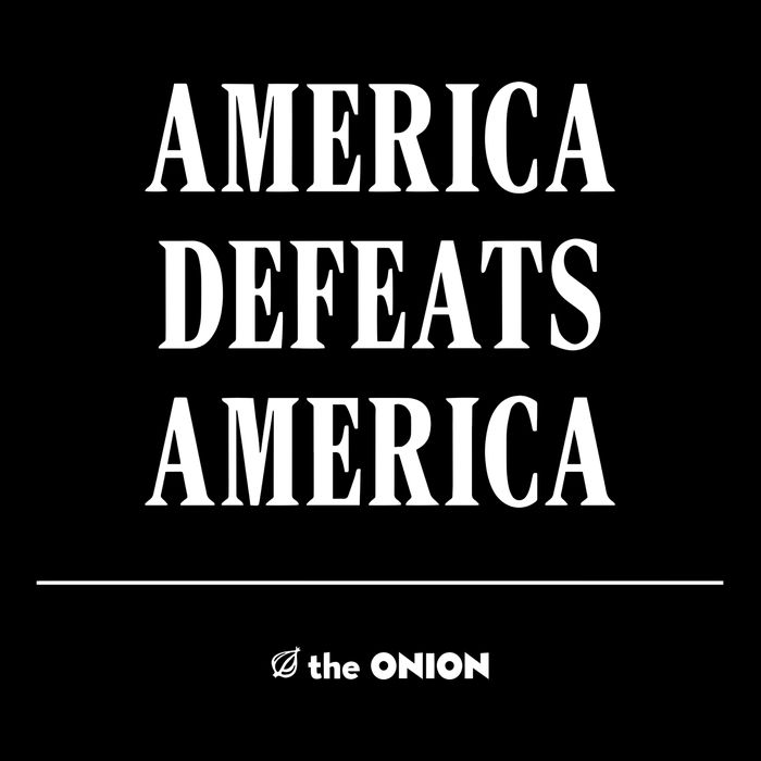 America Defeats America Poster