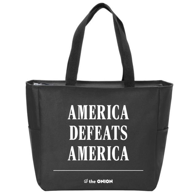 America Defeats America Zip Tote Bag