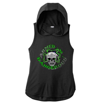 Armedn Dangerous Ladies PosiCharge Tri-Blend Wicking Draft Hoodie Tank