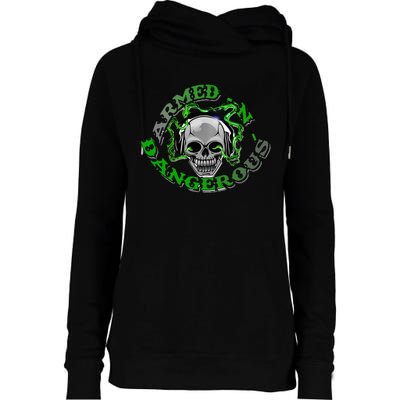 Armedn Dangerous Womens Funnel Neck Pullover Hood