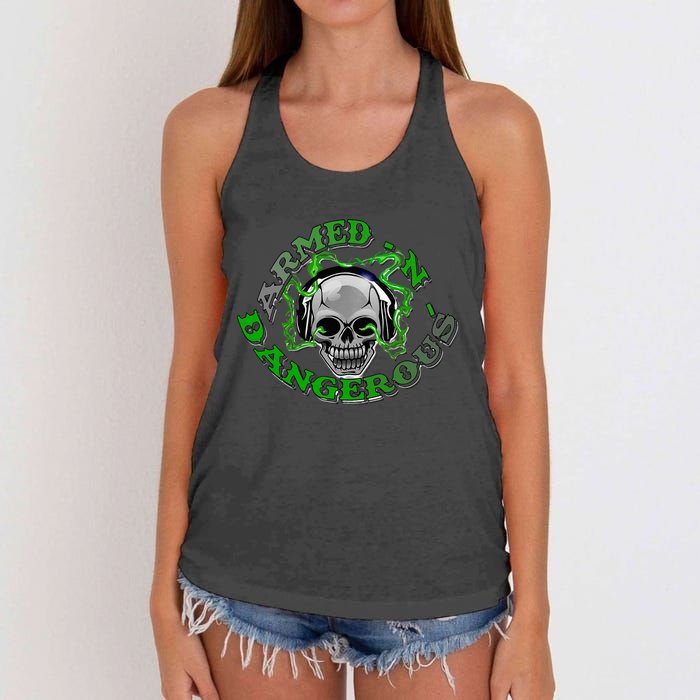 Armedn Dangerous Women's Knotted Racerback Tank