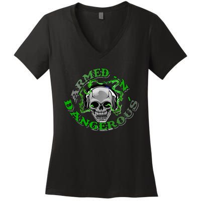 Armedn Dangerous Women's V-Neck T-Shirt