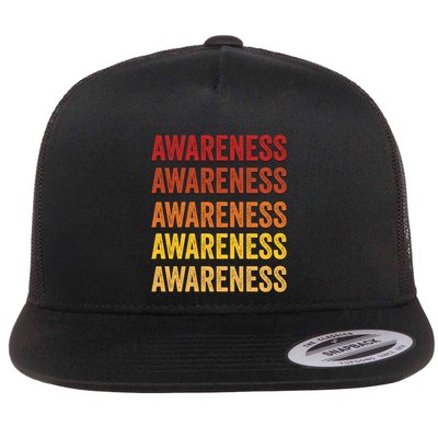 Awareness Definition Awareness Meaningful Gift Flat Bill Trucker Hat