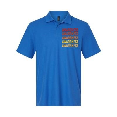 Awareness Definition Awareness Meaningful Gift Softstyle Adult Sport Polo