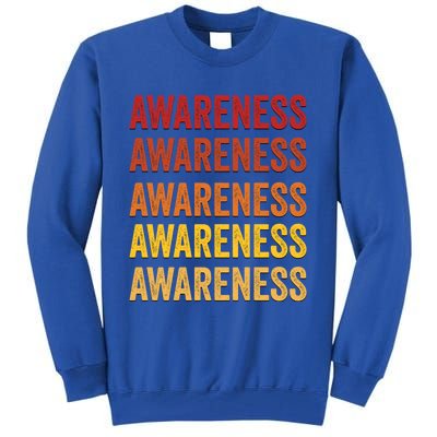 Awareness Definition Awareness Meaningful Gift Tall Sweatshirt