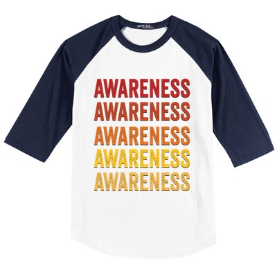 Awareness Definition Awareness Meaningful Gift Baseball Sleeve Shirt