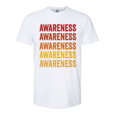 Awareness Definition Awareness Meaningful Gift Softstyle CVC T-Shirt