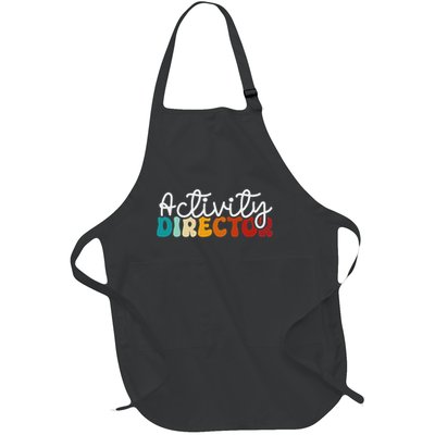 Activity Director Appreciation Groovy Activity Coordinator By Activity Director Activity Pro Full-Length Apron With Pockets