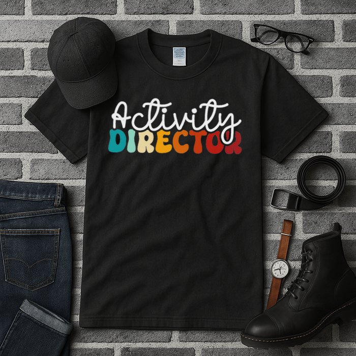 Activity Director Appreciation Groovy Activity Coordinator By Activity Director Activity Pro Tall T-Shirt