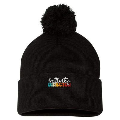 Activity Director Appreciation Groovy Activity Coordinator By Activity Director Activity Pro Pom Pom 12in Knit Beanie