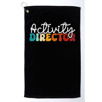 Activity Director Appreciation Groovy Activity Coordinator By Activity Director Activity Pro Golf Towel