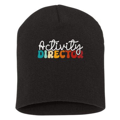 Activity Director Appreciation Groovy Activity Coordinator By Activity Director Activity Pro Short Acrylic Beanie