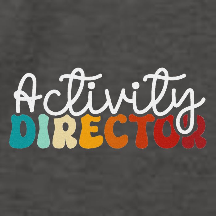 Activity Director Appreciation Groovy Activity Coordinator By Activity Director Activity Pro Vector Backpack