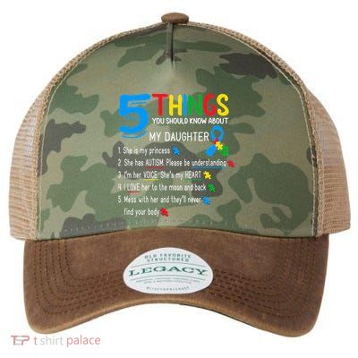 Autistic Daughter Autism Awareness Support Mom Dad Parents Legacy Tie Dye Trucker Hat