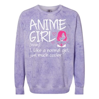 Anime  Definition Anime Lovers Merch  Colorblast Crewneck Sweatshirt