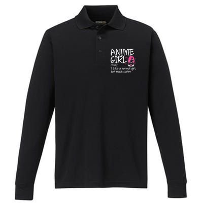 Anime  Definition Anime Lovers Merch  Performance Long Sleeve Polo