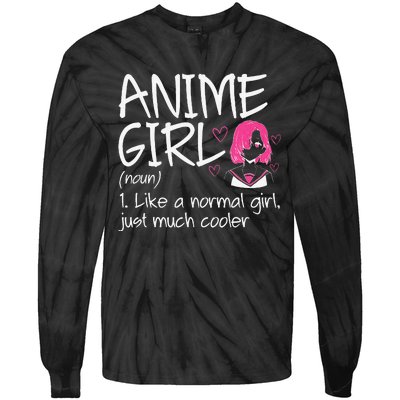 Anime  Definition Anime Lovers Merch  Tie-Dye Long Sleeve Shirt