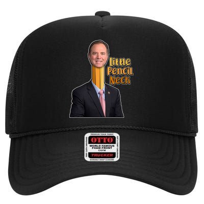 Adam Schiff Little Pencil Neck High Crown Mesh Back Trucker Hat