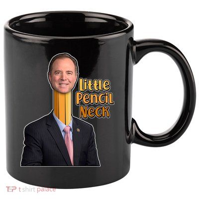Adam Schiff Little Pencil Neck 11oz C Handle Ceramic Mug