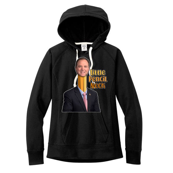 Adam Schiff Little Pencil Neck Women's Fleece Hoodie