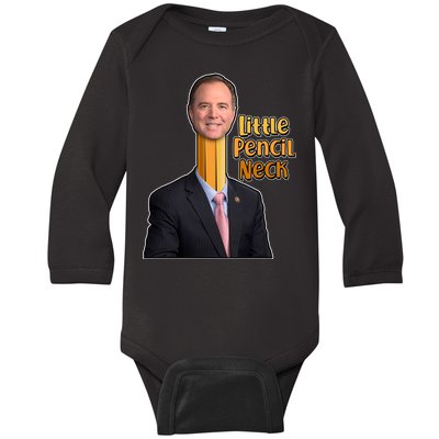 Adam Schiff Little Pencil Neck Baby Long Sleeve Bodysuit