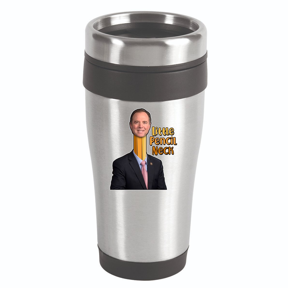 Adam Schiff Little Pencil Neck 16oz Travel Tumbler