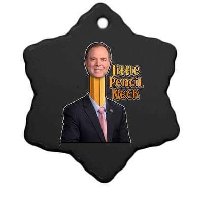 Adam Schiff Little Pencil Neck Ceramic Star Ornament