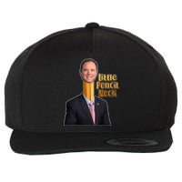 Adam Schiff Little Pencil Neck Wool Snapback Cap