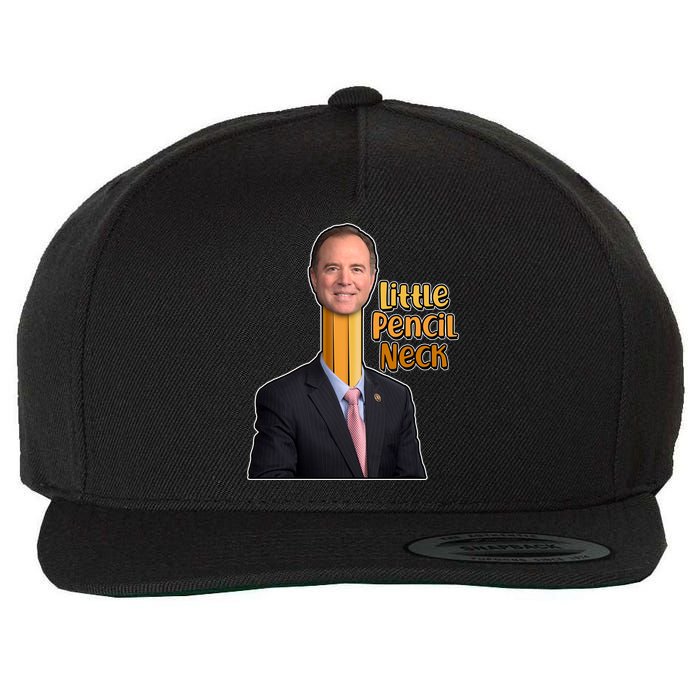 Adam Schiff Little Pencil Neck Wool Snapback Cap